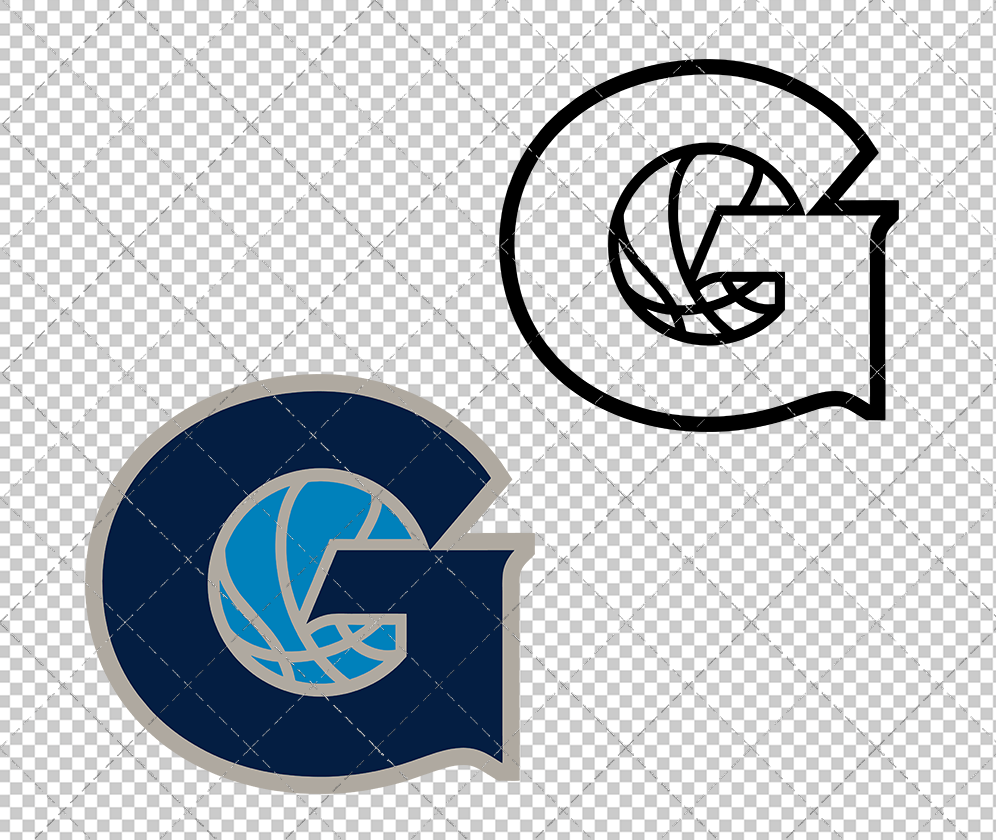 Georgetown Hoyas Secondary 1995, Svg, Dxf, Eps, Png - SvgShopArt