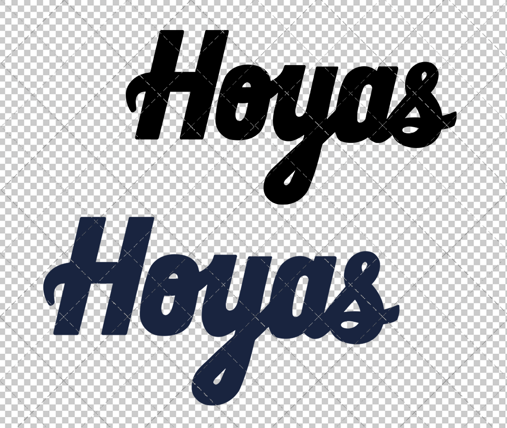 Georgetown Hoyas Wordmark 1995 003, Svg, Dxf, Eps, Png - SvgShopArt