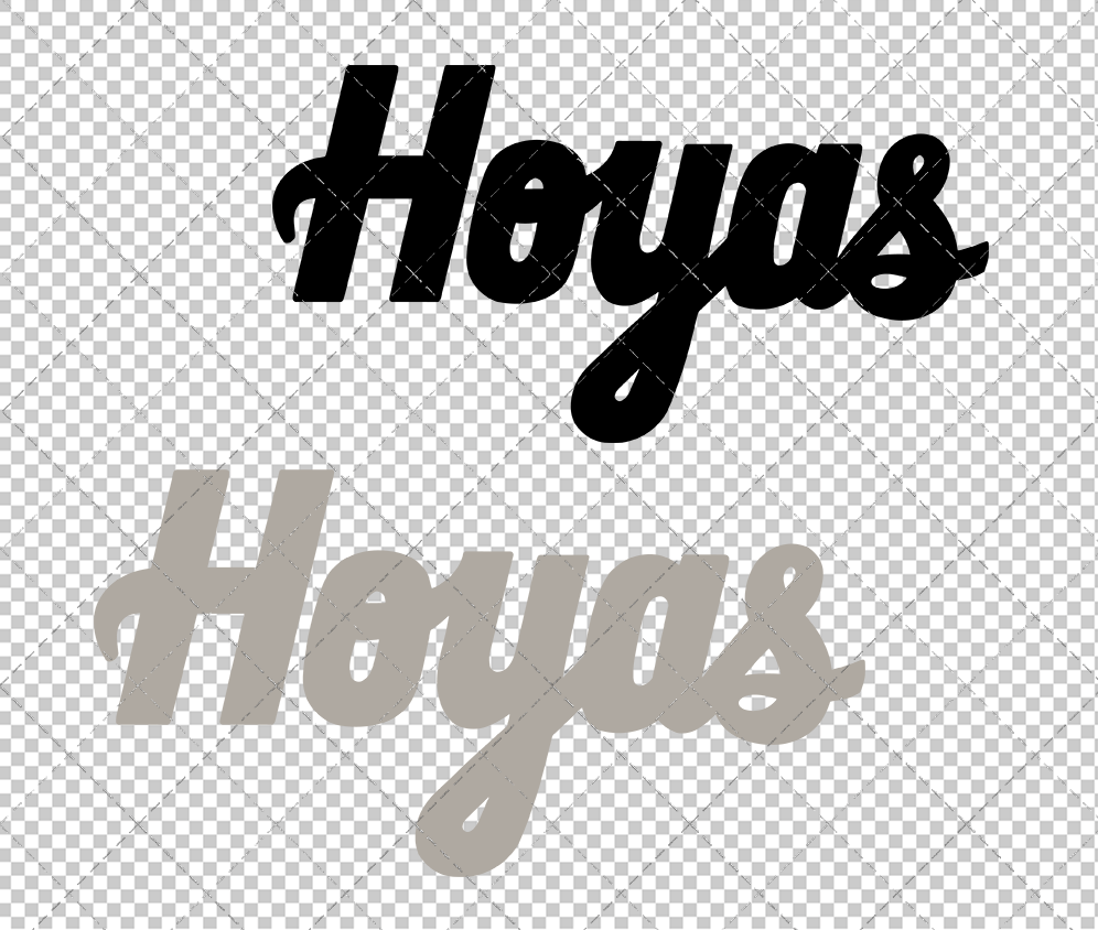 Georgetown Hoyas Wordmark 1995 004, Svg, Dxf, Eps, Png - SvgShopArt