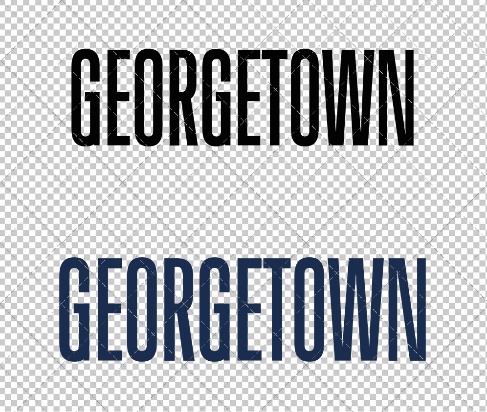 Georgetown Hoyas Wordmark 1995 005, Svg, Dxf, Eps, Png - SvgShopArt