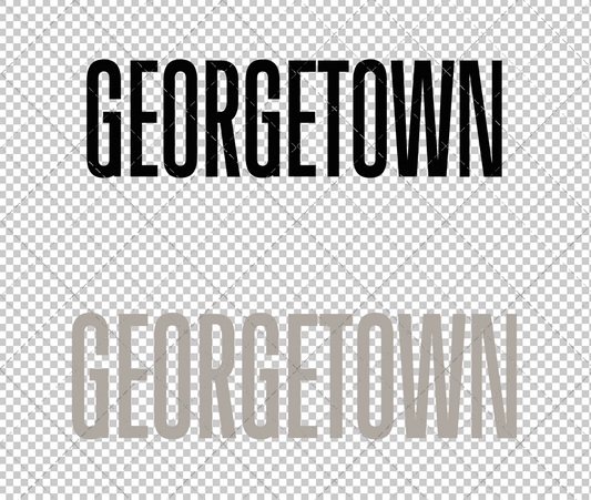 Georgetown Hoyas Wordmark 1995 006, Svg, Dxf, Eps, Png - SvgShopArt
