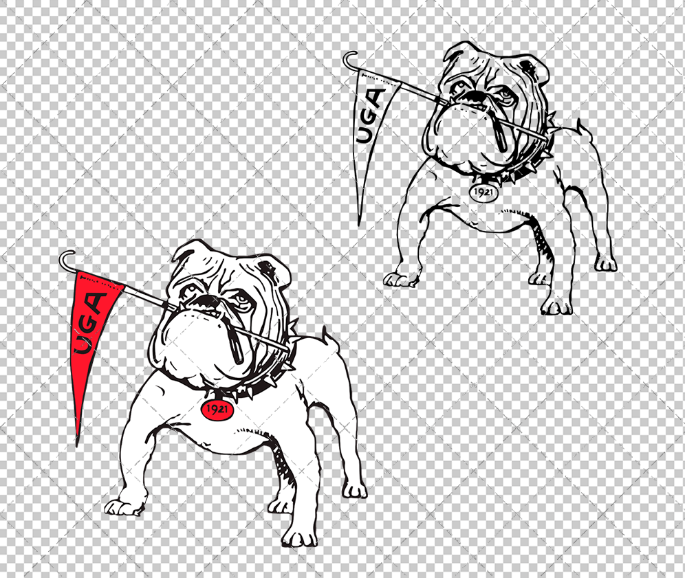 Georgia Bulldogs 1945, Svg, Dxf, Eps, Png - SvgShopArt