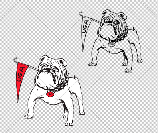 Georgia Bulldogs 1945, Svg, Dxf, Eps, Png - SvgShopArt