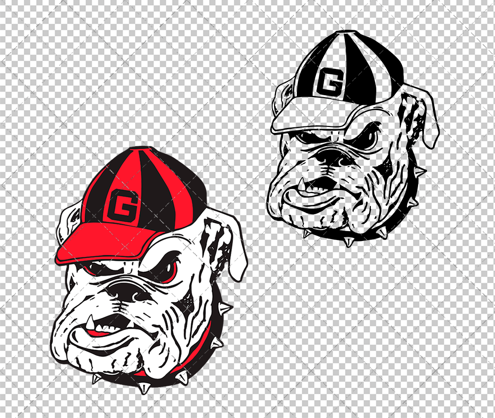 Georgia Bulldogs 1958, Svg, Dxf, Eps, Png - SvgShopArt