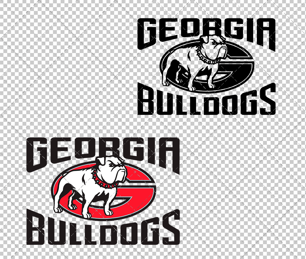 Georgia Bulldogs Alternate 1996, Svg, Dxf, Eps, Png - SvgShopArt