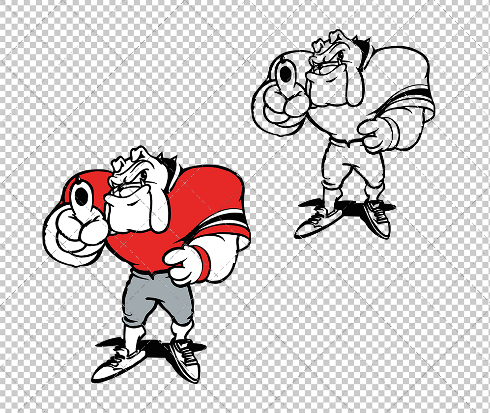 Georgia Bulldogs Mascot 1988, Svg, Dxf, Eps, Png - SvgShopArt