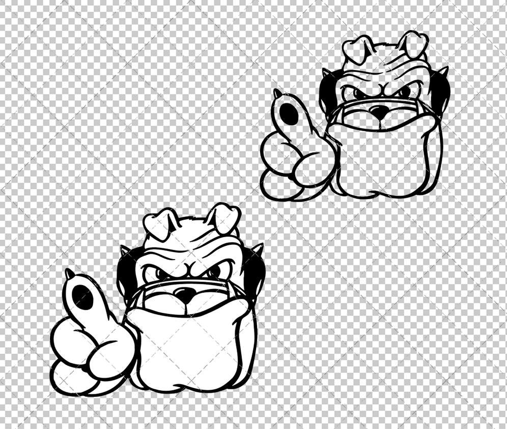 Georgia Bulldogs Mascot 1993 002, Svg, Dxf, Eps, Png - SvgShopArt