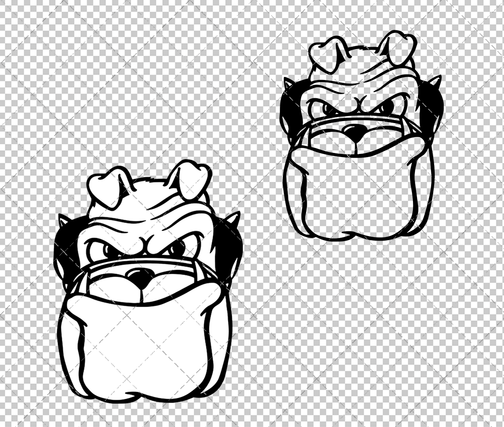 Georgia Bulldogs Mascot 1993 003, Svg, Dxf, Eps, Png - SvgShopArt