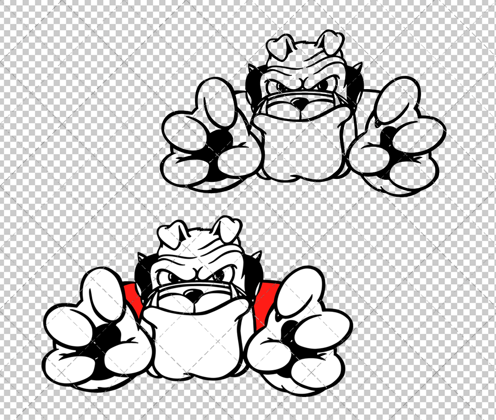 Georgia Bulldogs Mascot 1993, Svg, Dxf, Eps, Png - SvgShopArt