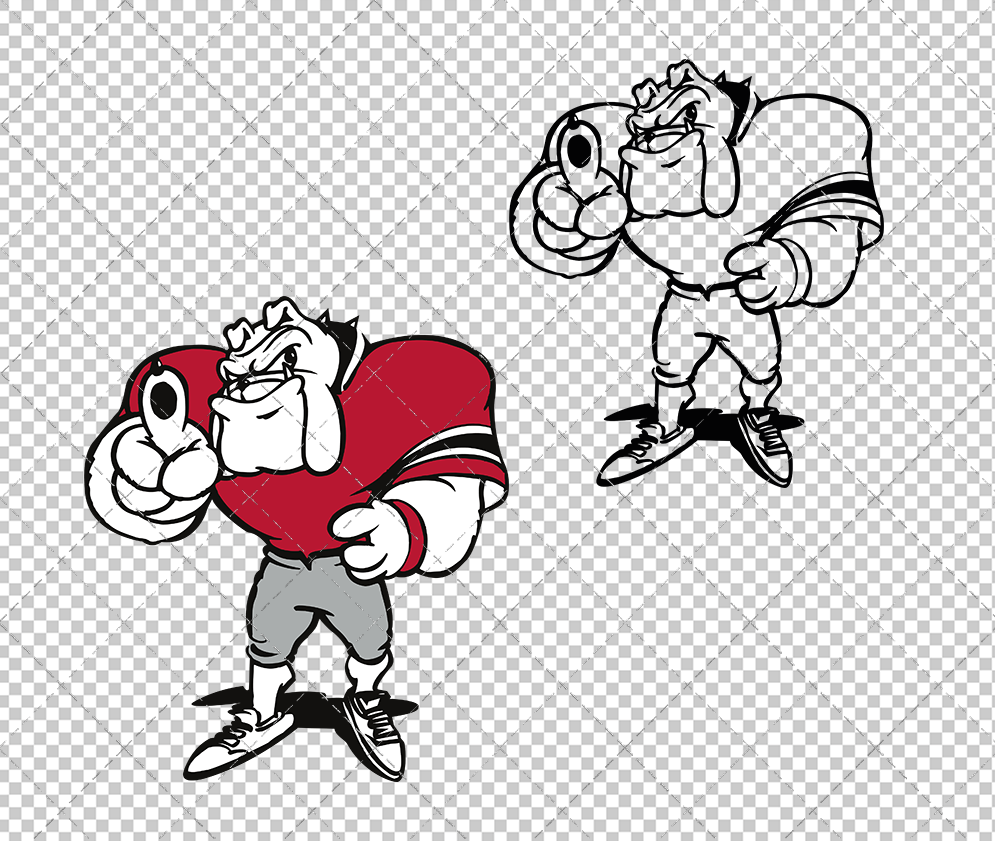 Georgia Bulldogs Mascot 2015, Svg, Dxf, Eps, Png - SvgShopArt