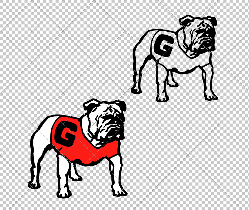 Georgia Bulldogs Secondary 1963, Svg, Dxf, Eps, Png - SvgShopArt