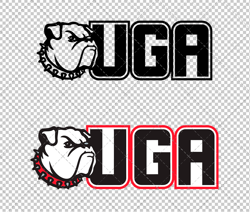Georgia Bulldogs Secondary 1996 002, Svg, Dxf, Eps, Png - SvgShopArt