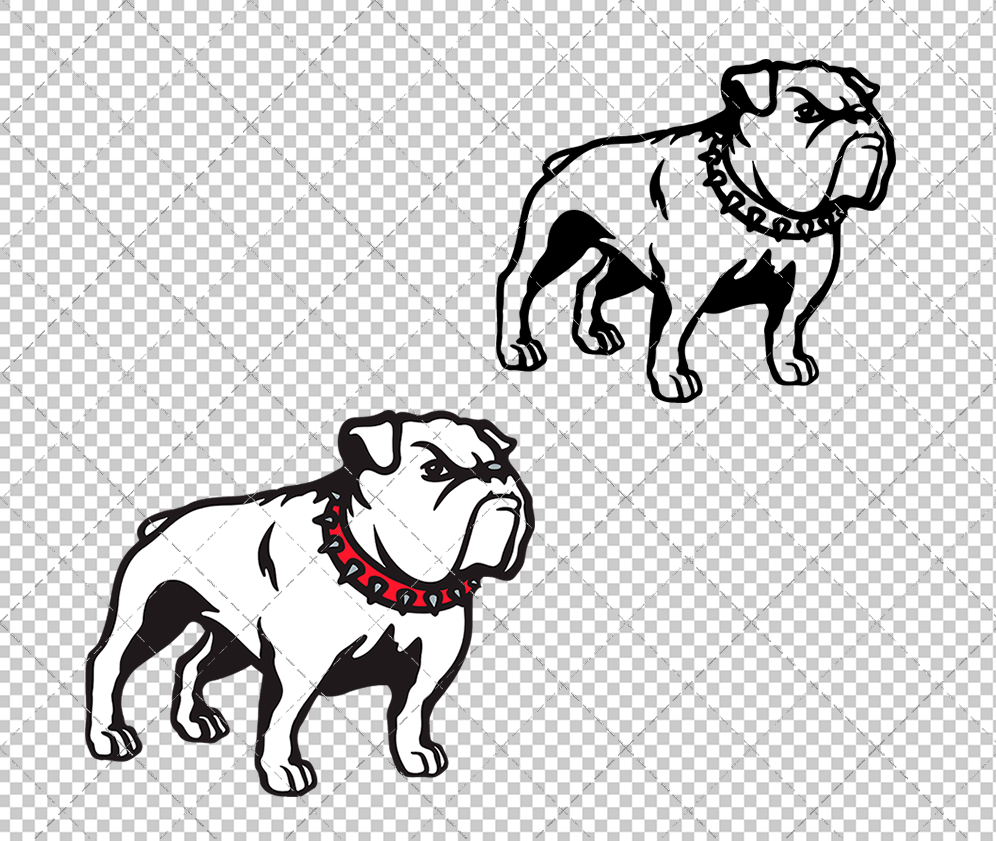 Georgia Bulldogs Secondary 1996 005, Svg, Dxf, Eps, Png - SvgShopArt