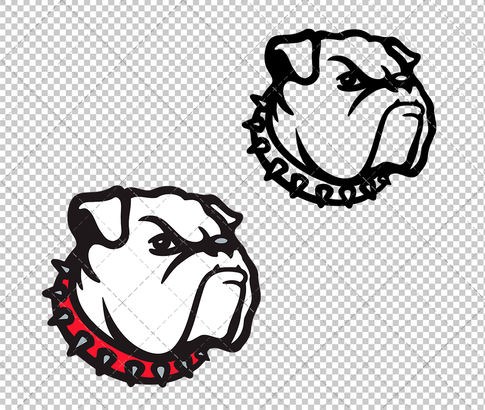 Georgia Bulldogs Secondary 1996 006, Svg, Dxf, Eps, Png - SvgShopArt