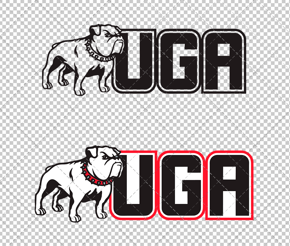 Georgia Bulldogs Secondary 1996, Svg, Dxf, Eps, Png - SvgShopArt