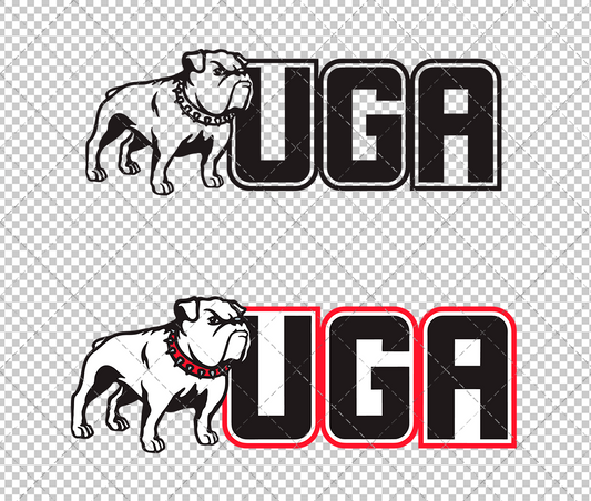 Georgia Bulldogs Secondary 1996, Svg, Dxf, Eps, Png - SvgShopArt