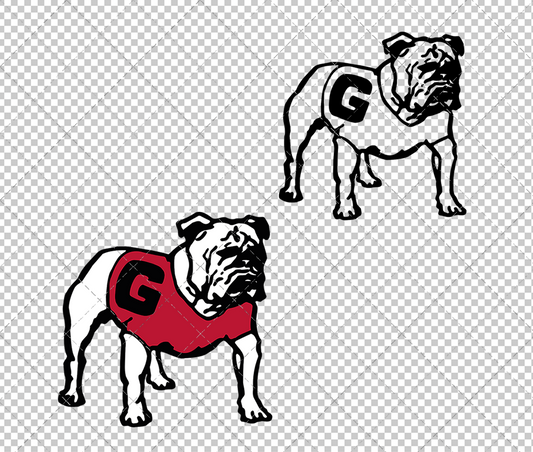 Georgia Bulldogs Secondary 2015 003, Svg, Dxf, Eps, Png - SvgShopArt