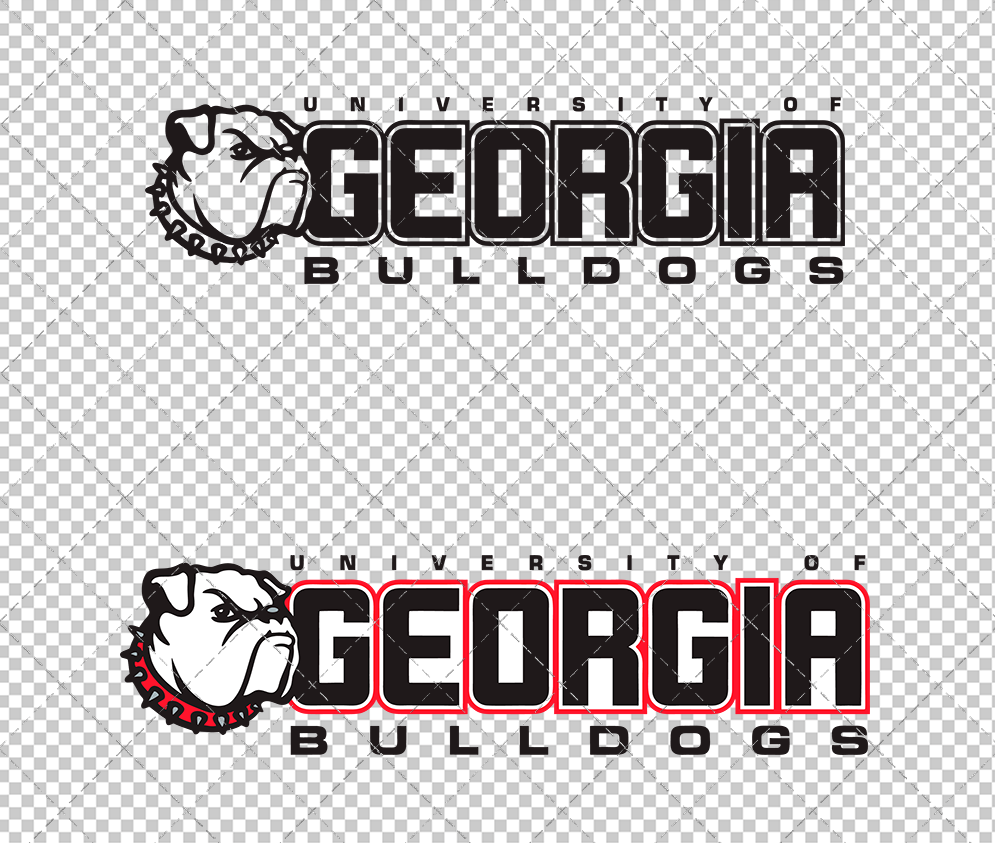 Georgia Bulldogs Wordmark 1996, Svg, Dxf, Eps, Png - SvgShopArt