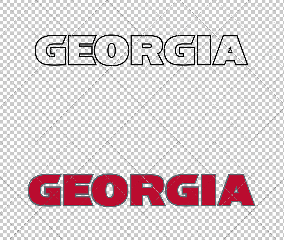 Georgia Bulldogs Wordmark 2015 015, Svg, Dxf, Eps, Png - SvgShopArt