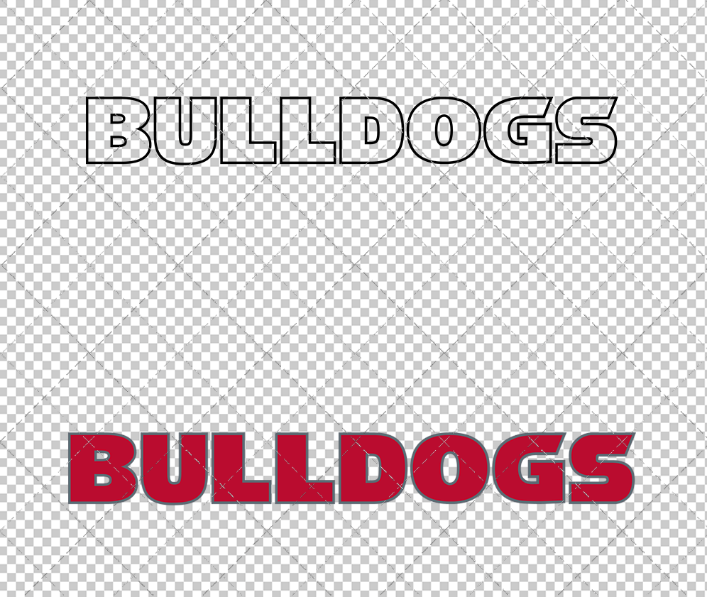 Georgia Bulldogs Wordmark 2015 018, Svg, Dxf, Eps, Png - SvgShopArt