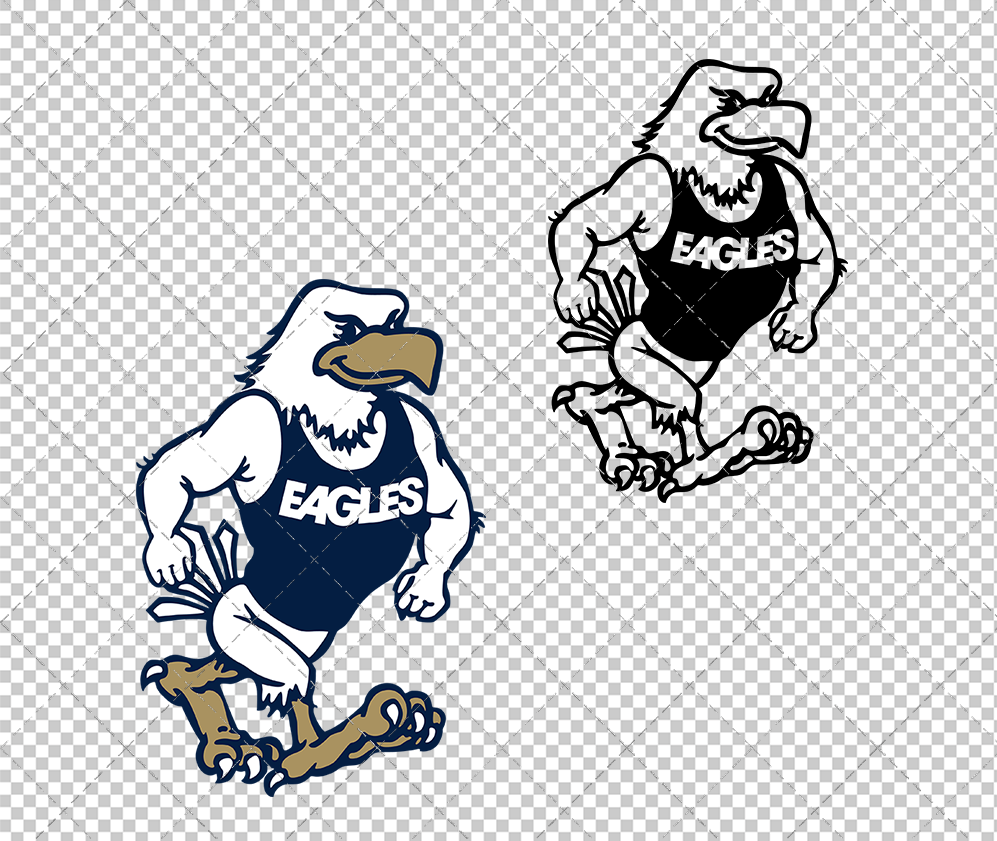 Georgia Southern Eagles Mascot 2016, Svg, Dxf, Eps, Png - SvgShopArt