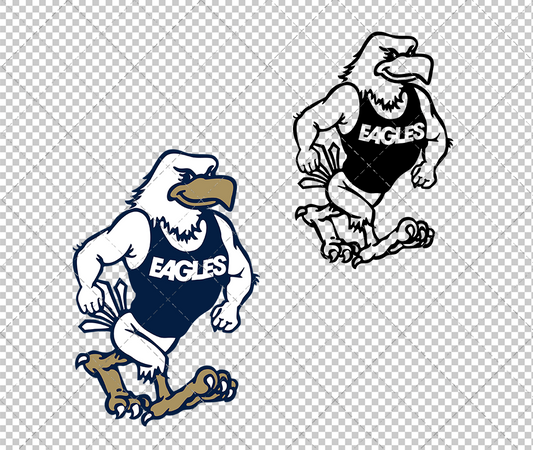 Georgia Southern Eagles Mascot 2016, Svg, Dxf, Eps, Png - SvgShopArt
