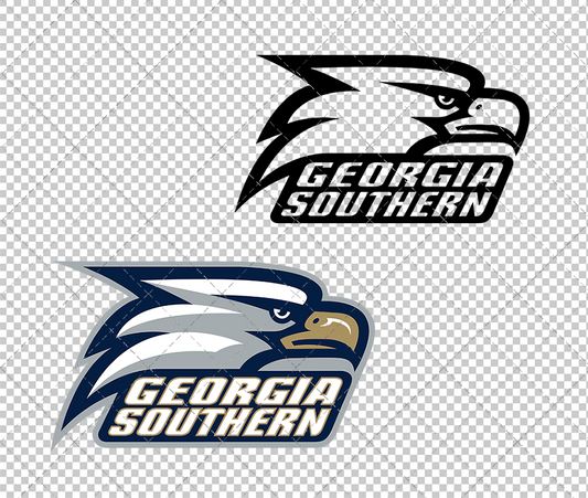 Georgia Southern Eagles Secondary 1999 002, Svg, Dxf, Eps, Png - SvgShopArt
