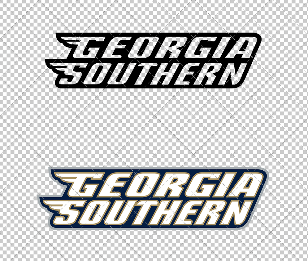 Georgia Southern Eagles Wordmark 1999, Svg, Dxf, Eps, Png - SvgShopArt
