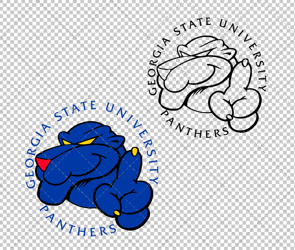 Georgia State Panthers 1994, Svg, Dxf, Eps, Png - SvgShopArt
