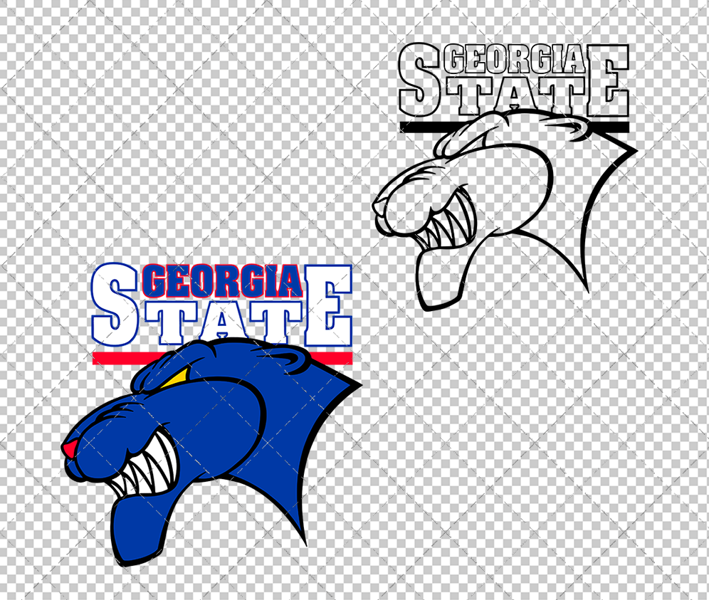 Georgia State Panthers 2002, Svg, Dxf, Eps, Png - SvgShopArt