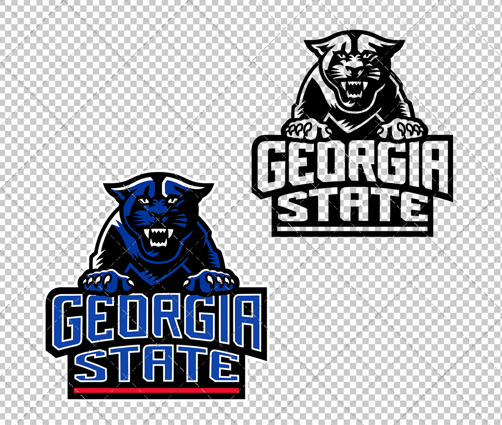 Georgia State Panthers 2009, Svg, Dxf, Eps, Png - SvgShopArt