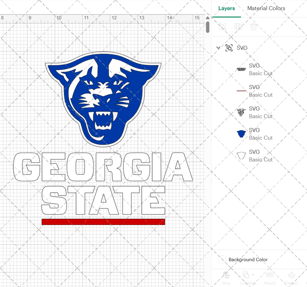 Georgia State Panthers 2015 002, Svg, Dxf, Eps, Png - SvgShopArt