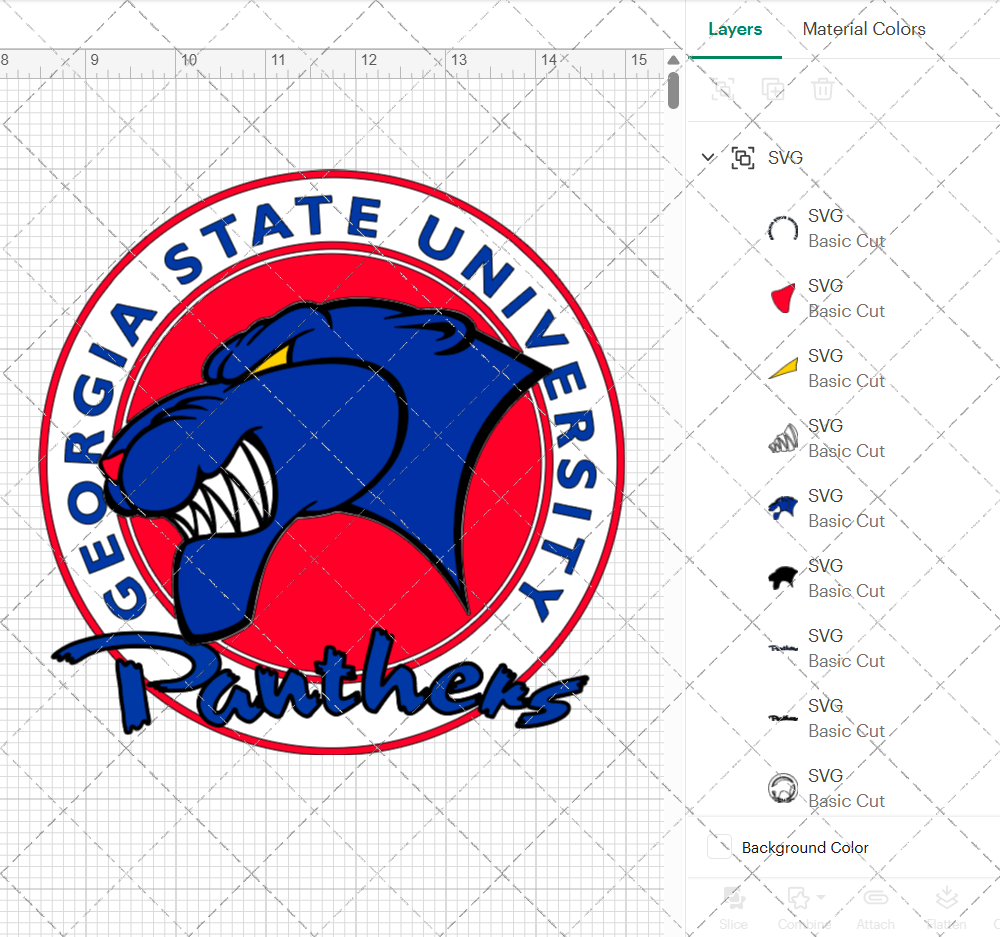 Georgia State Panthers Secondary 2002 005, Svg, Dxf, Eps, Png - SvgShopArt