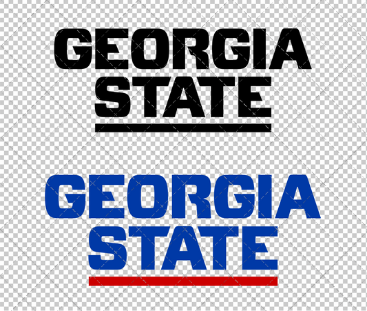 Georgia State Panthers Wordmark 2015, Svg, Dxf, Eps, Png - SvgShopArt