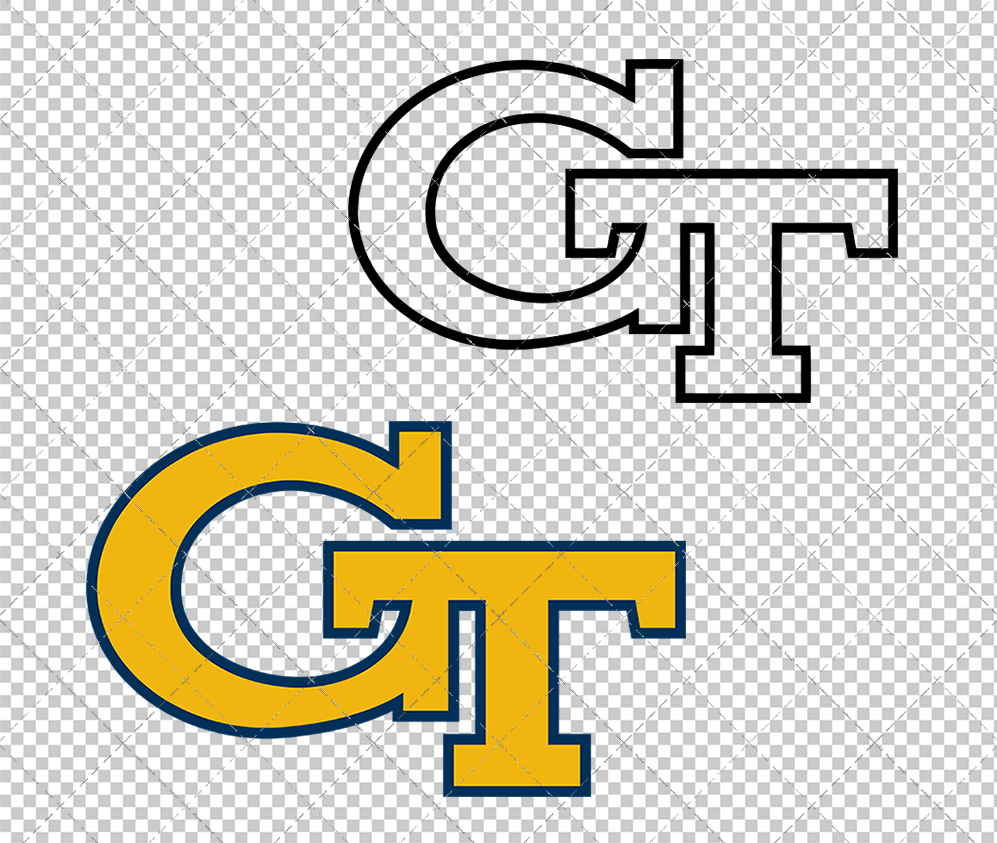 Georgia Tech Yellow Jackets 1967, Svg, Dxf, Eps, Png - SvgShopArt