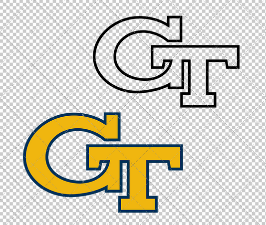 Georgia Tech Yellow Jackets 1967, Svg, Dxf, Eps, Png - SvgShopArt