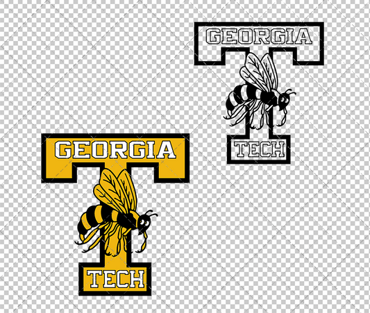 Georgia Tech Yellow Jackets Alternate 1938, Svg, Dxf, Eps, Png - SvgShopArt
