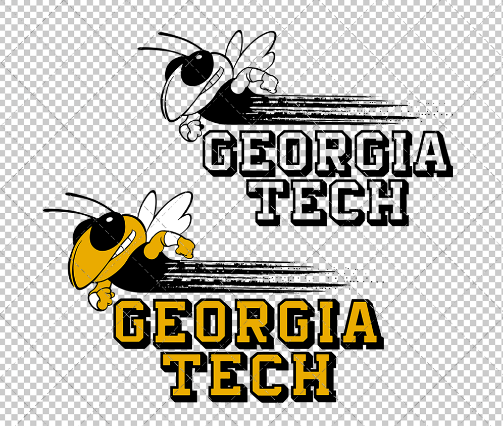 Georgia Tech Yellow Jackets Alternate 1999, Svg, Dxf, Eps, Png - SvgShopArt