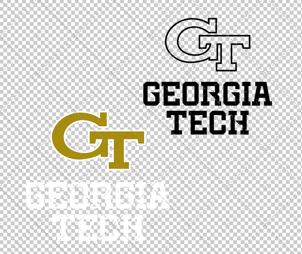 Georgia Tech Yellow Jackets Alternate 2026 013, Svg, Dxf, Eps, Png - SvgShopArt