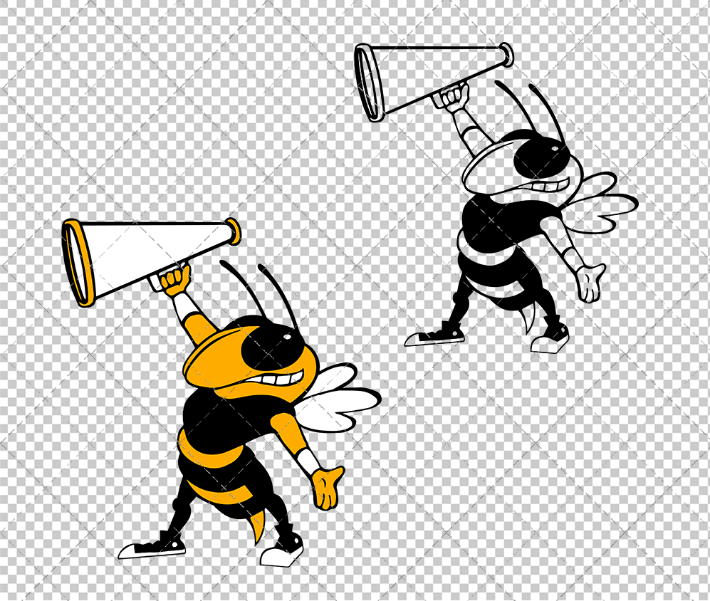 Georgia Tech Yellow Jackets Mascot 1999 003, Svg, Dxf, Eps, Png - SvgShopArt