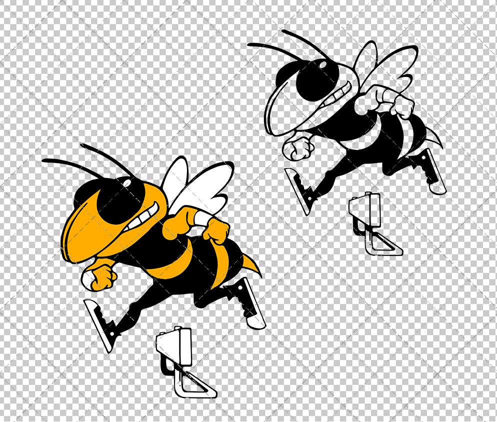 Georgia Tech Yellow Jackets Mascot 1999 004, Svg, Dxf, Eps, Png - SvgShopArt