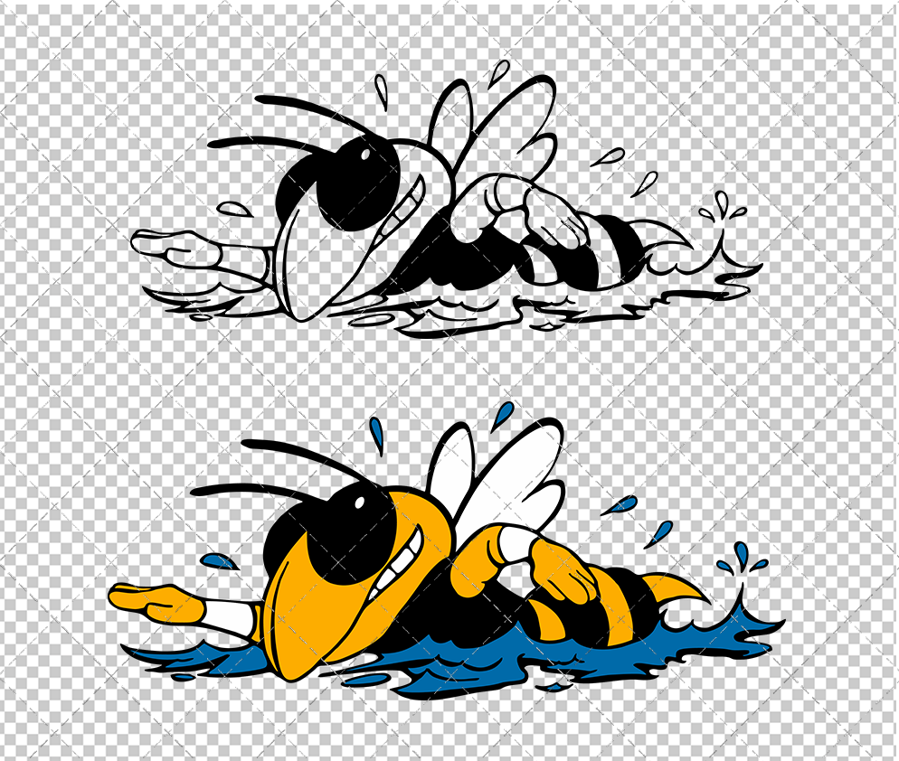 Georgia Tech Yellow Jackets Mascot 1999 008, Svg, Dxf, Eps, Png - SvgShopArt