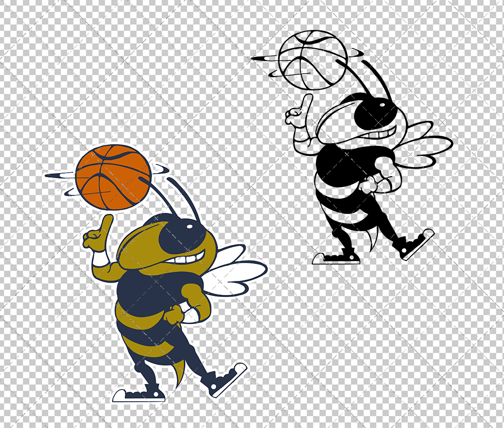 Georgia Tech Yellow Jackets Mascot 2026 004, Svg, Dxf, Eps, Png - SvgShopArt