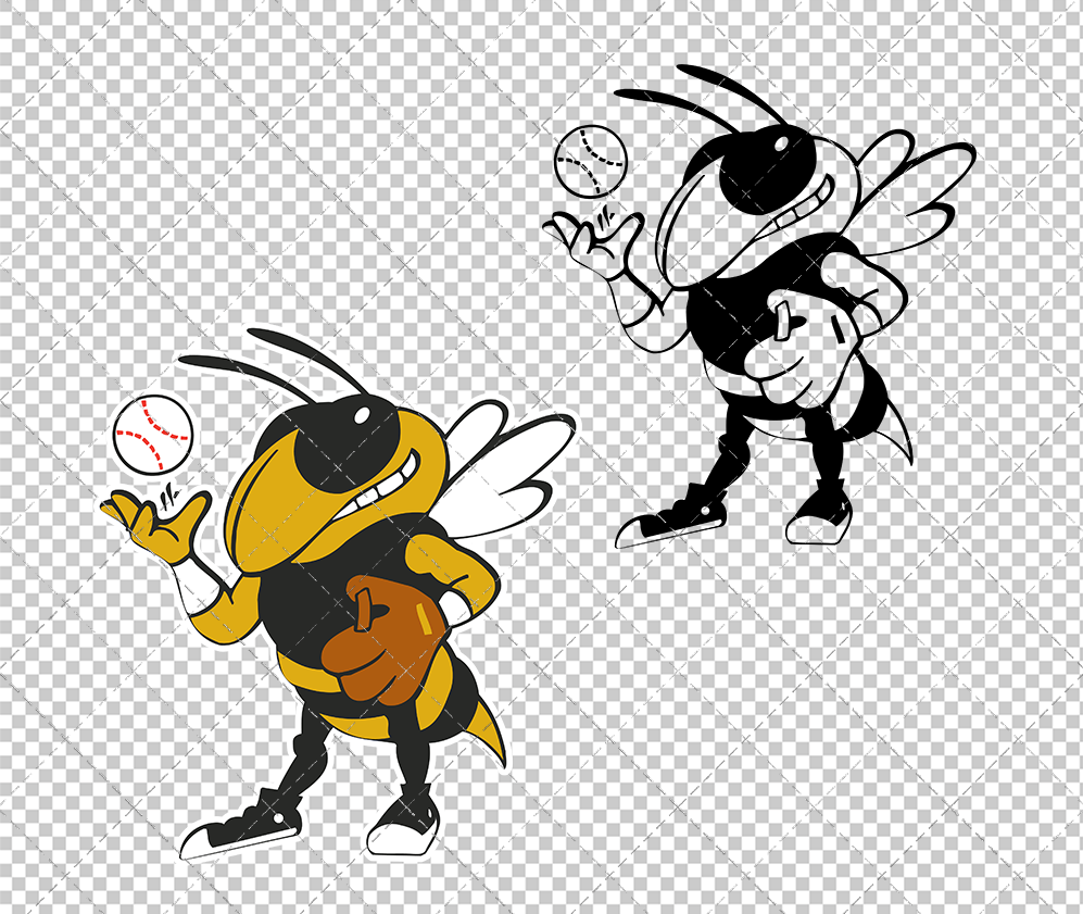 Georgia Tech Yellow Jackets Mascot 2026 008, Svg, Dxf, Eps, Png - SvgShopArt
