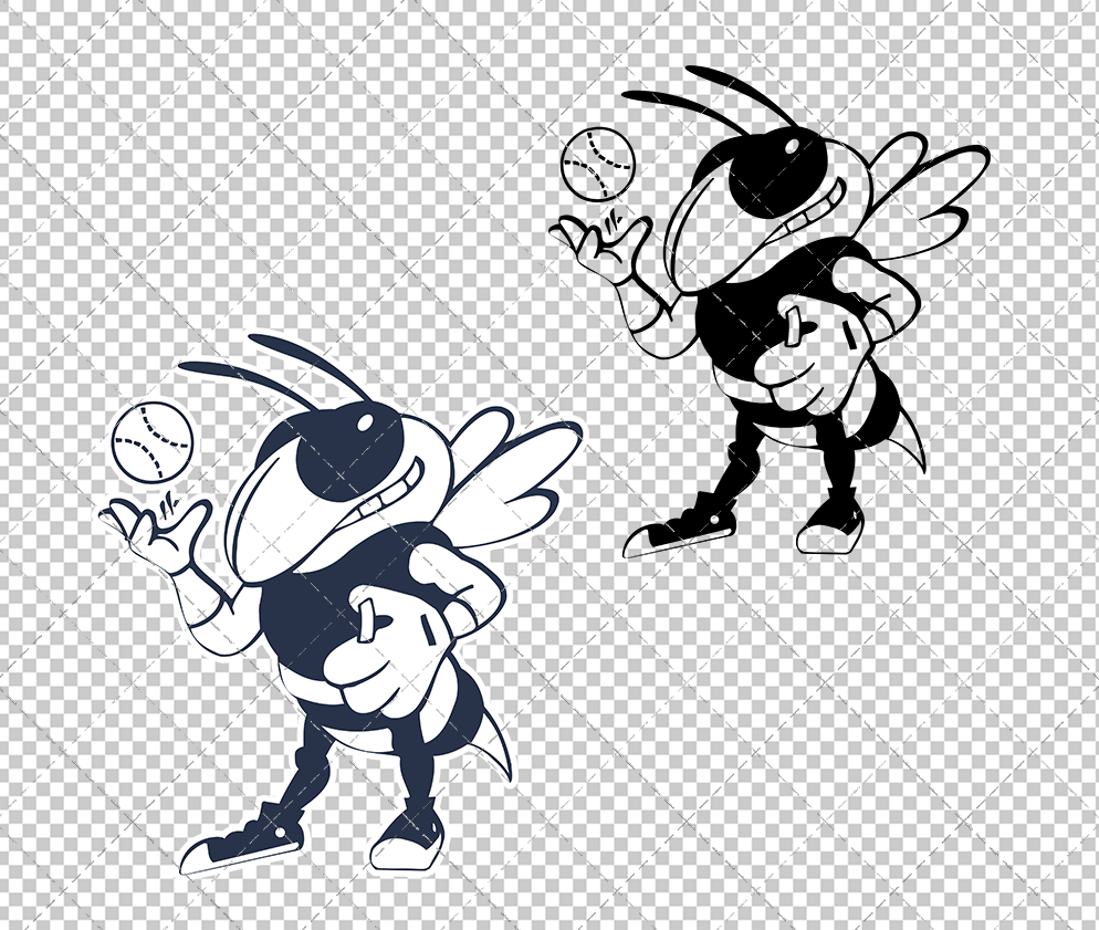 Georgia Tech Yellow Jackets Mascot 2026 009, Svg, Dxf, Eps, Png - SvgShopArt