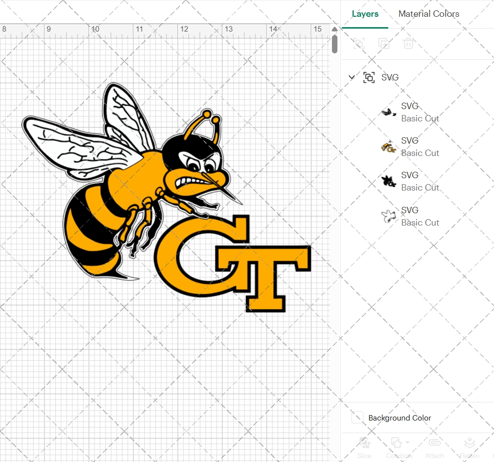 Georgia Tech Yellow Jackets Secondary 1975 002, Svg, Dxf, Eps, Png - SvgShopArt