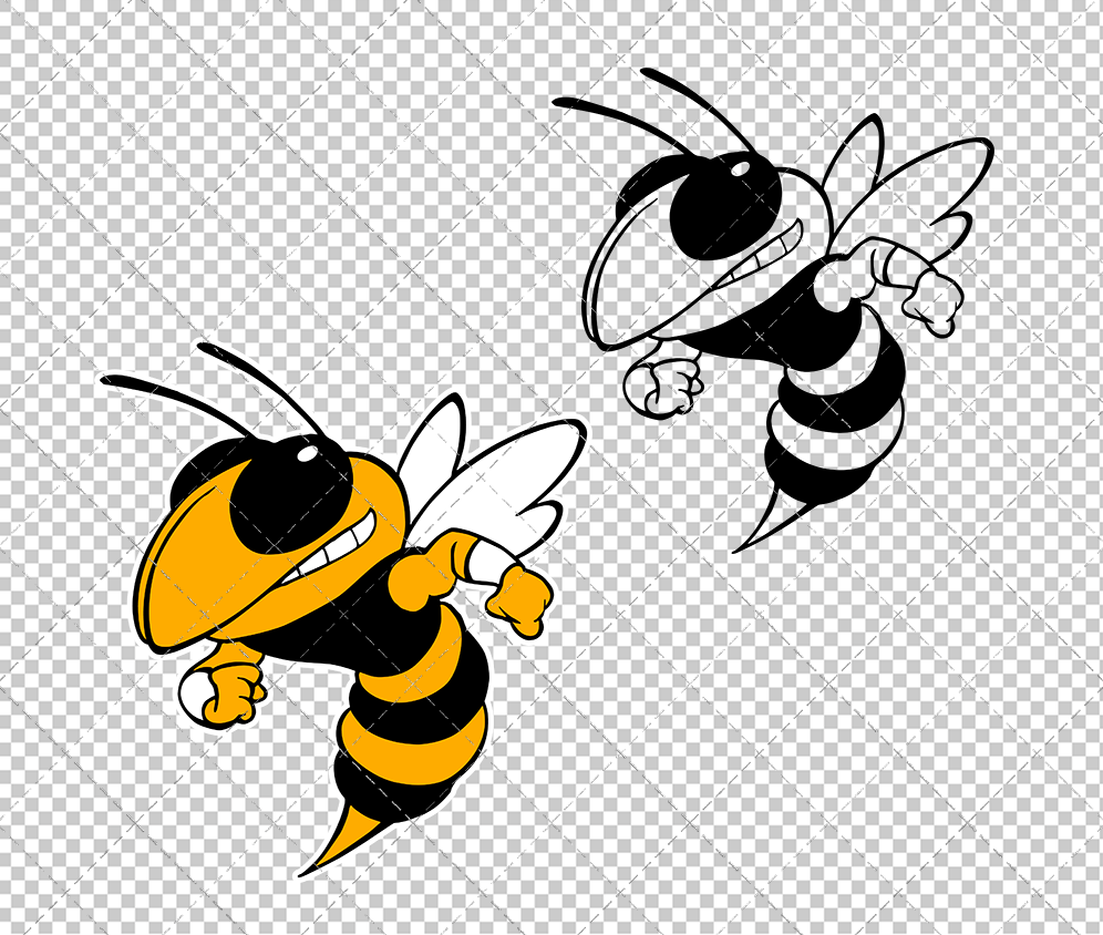 Georgia Tech Yellow Jackets Secondary 1985 002, Svg, Dxf, Eps, Png - SvgShopArt
