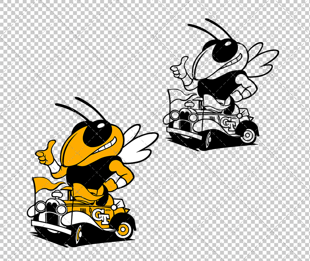 Georgia Tech Yellow Jackets Secondary 1985, Svg, Dxf, Eps, Png - SvgShopArt