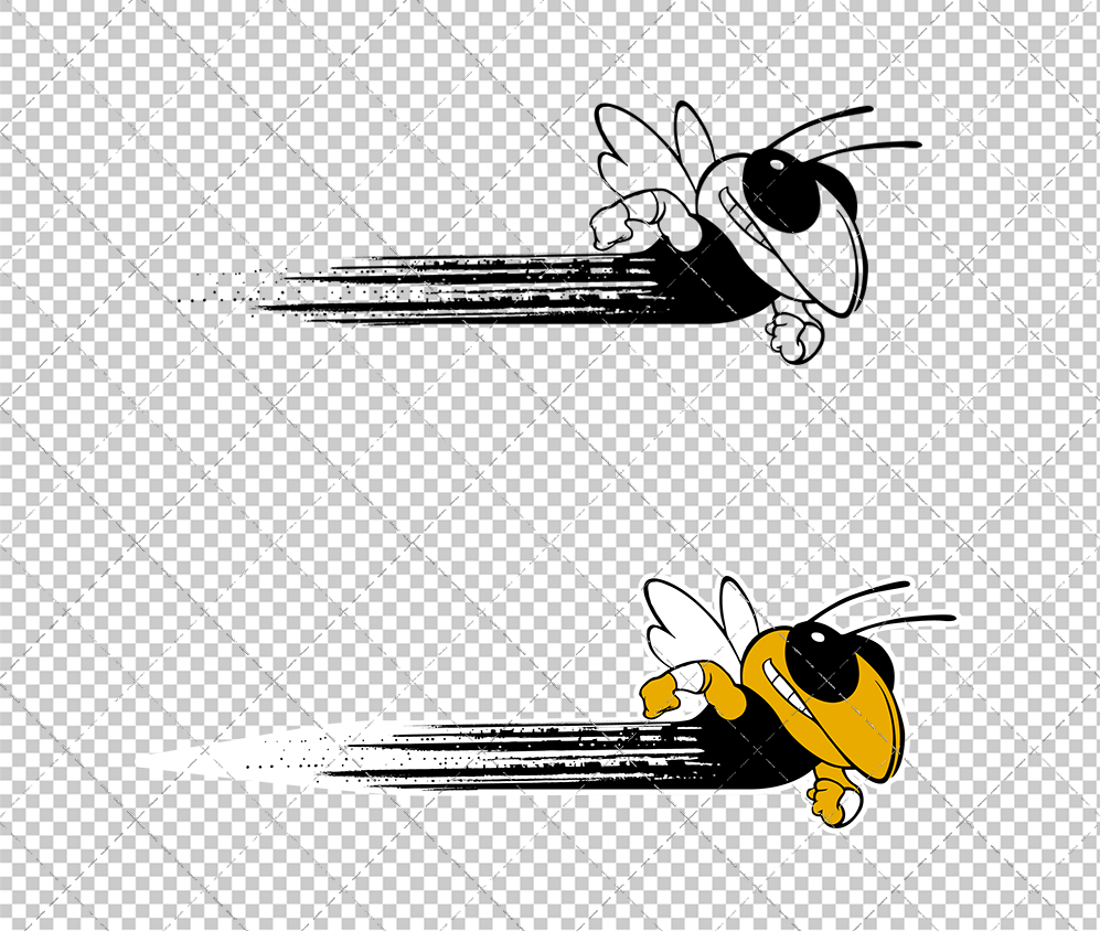 Georgia Tech Yellow Jackets Secondary 1999 002, Svg, Dxf, Eps, Png - SvgShopArt