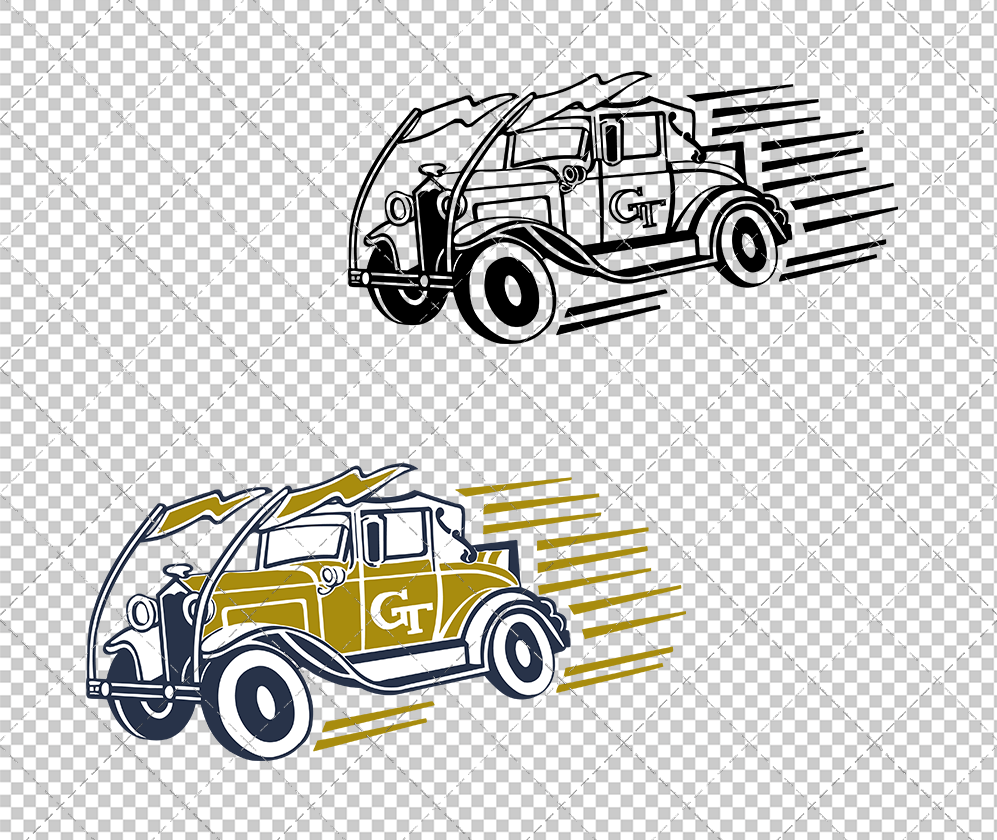 Georgia Tech Yellow Jackets Secondary 2026 002, Svg, Dxf, Eps, Png - SvgShopArt